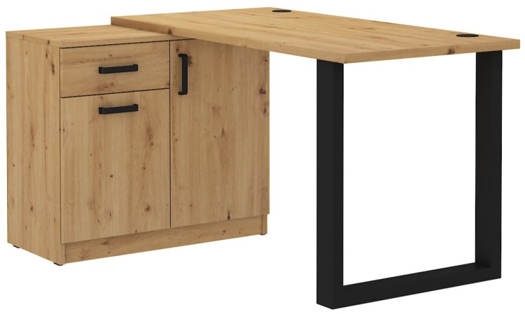 Biurko narożne Malta 130 Dąb Artisan