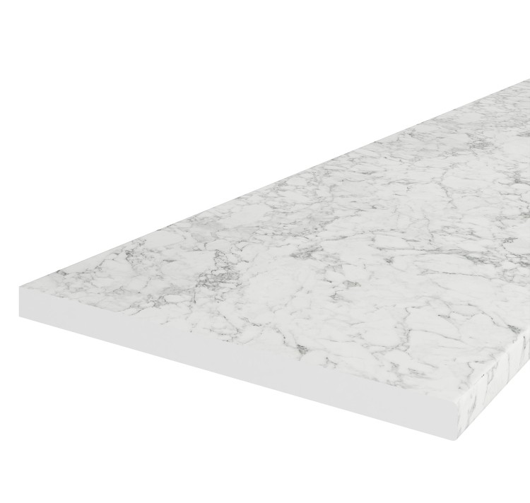 Blat roboczy MARMUR Biały 120x3,8 cm NA WYMIAR