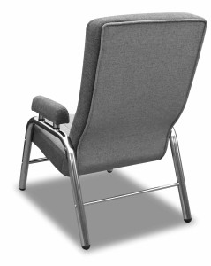 Fotel metalowy Lile Szary/Grafit