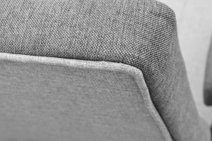 Fotel metalowy Lile Szary/Grafit