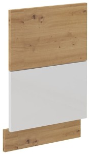 Front do zmywarki z panelem zewnętrznym ARTISAN 45 cm Biały/Dąb Artisan