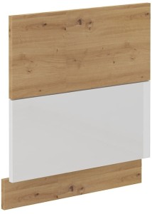 Front do zmywarki z panelem zewnętrznym ARTISAN 60 cm Biały/Dąb Artisan