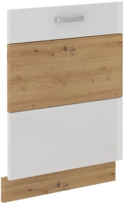 Front do zmywarki z panelem zintegrowanym ARTISAN 60 cm Biały/Dąb Artisan