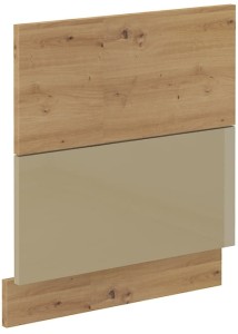 Front do zmywarki z panelem zewnętrznym ARTISAN 60 cm Cappucino/Dąb Artisan