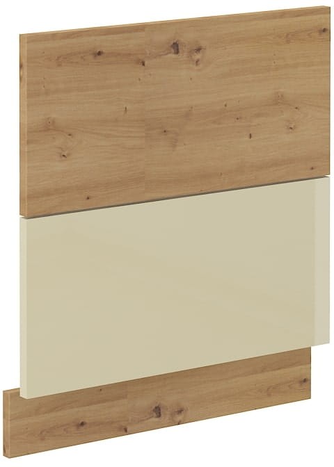 Front do zmywarki z panelem zewnętrznym ARTISAN 60 cm Krem/Dąb Artisan