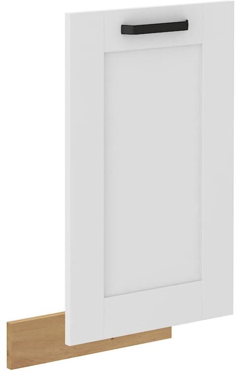 Front do zmywarki z panelem zintegrowanym LUNA 45 cm Biały/Dąb Artisan