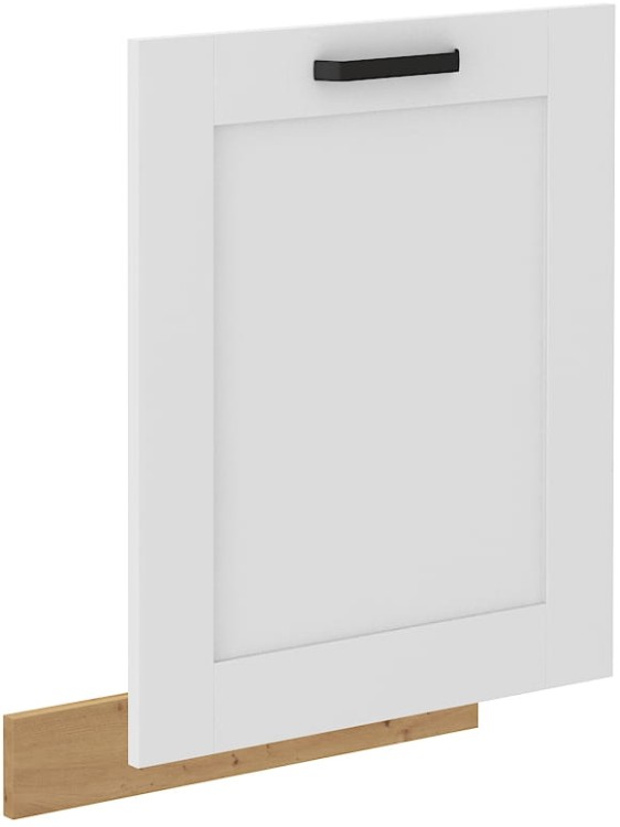 Front do zmywarki z panelem zintegrowanym LUNA 60 cm Biały/Dąb Artisan