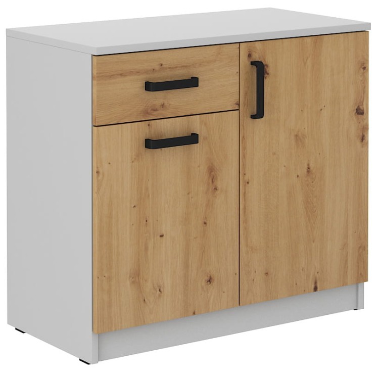 Komoda z szufladą Malta 820 2D 1S Dąb Artisan/Szary