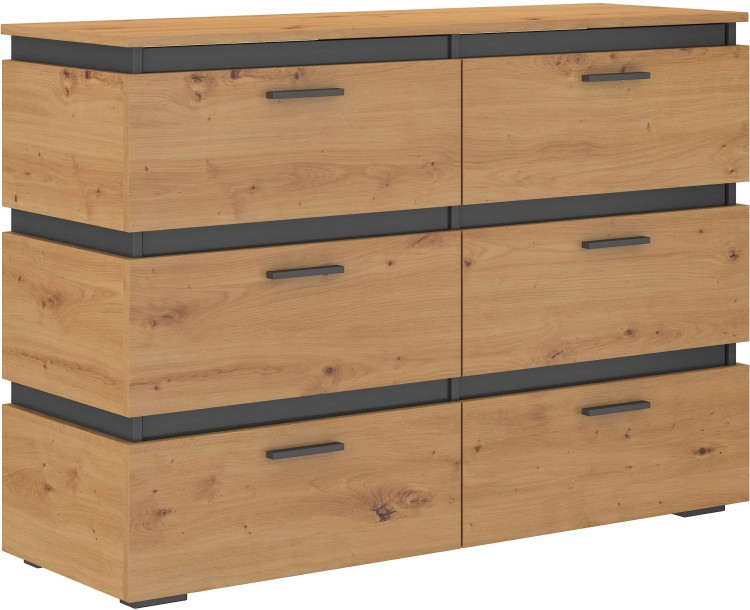 Komoda z 6 szufladami FARO AR21 6S Dąb Artisan