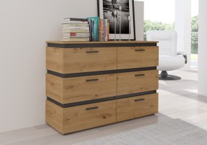 Komoda z 6 szufladami FARO AR21 6S Dąb Artisan