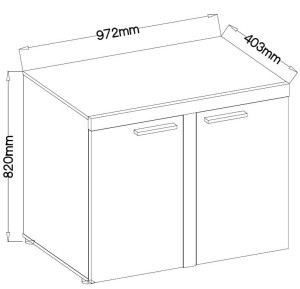 Komoda Rumba GRDL21 2D Grafit