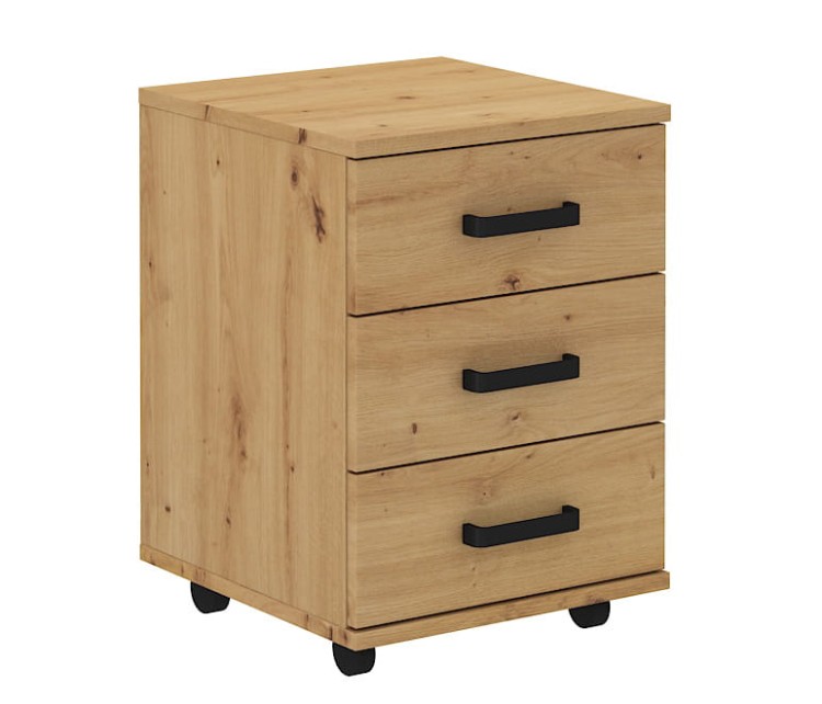 Kontenerek z szufladami na kółkach Malta 201 Dąb Artisan