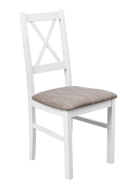 Krzesło drewniane NIL 10 jadalni Biały/Beż