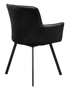 Krzesło loft tapicerowane VIK Czarne