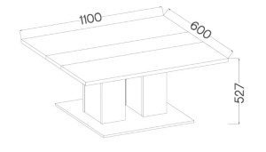 Stolik kawowy Boston 110x60 Dąb Sonoma