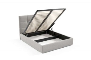 Łóżko dwuosobowe z materacem Harry 180x200 Zielone  Metalowy Stelaż