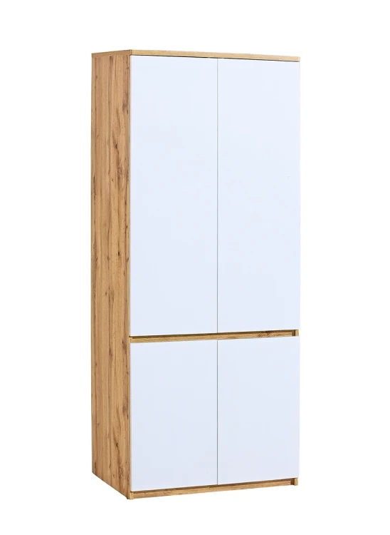 Szafa 80 cm  Arca 01 Dąb Wotan/Biały
