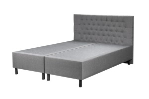 Łóżko hotelowe BOX 30 z wezgłowiem łączone 180x200 + Materac Szare