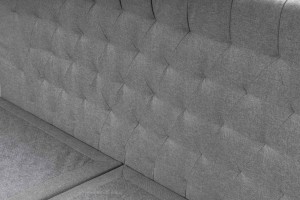 Łóżko hotelowe BOX 30 z wezgłowiem łączone 180x200 + Materac Szare
