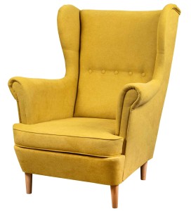 Zestaw wypoczynkowy uszak sofa + 2x fotel Żółty