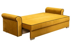 Zestaw wypoczynkowy Merida Sofa + Fotel Żółty