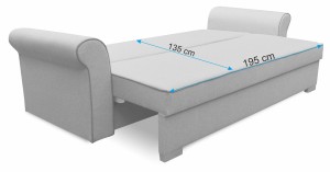 Zestaw wypoczynkowy Merida Sofa + Fotel Żółty