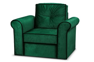 Zestaw wypoczynkowy Merida Sofa + Fotel z Podnóżkiem Ciemny Zielony