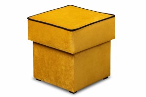 Zestaw wypoczynkowy Merida Sofa + 2 Fotele z Podnóżkami Żółty