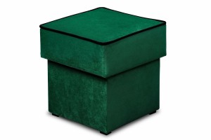 Zestaw wypoczynkowy Merida Sofa + 2 Fotele z Podnóżkami Ciemny Zielony