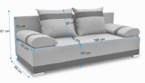 Zestaw wypoczynkowy sofa Orlean PLUS + 2 fotele Girona Ciemny Zielony
