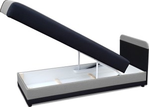 Tapczan z pojemnikiem 80x200 - Tålig Grafit/Szary