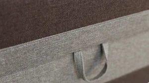 Łóżko jednoosobowe z pojemnikiem Hirek 80x180 Brązowe/Beżowe