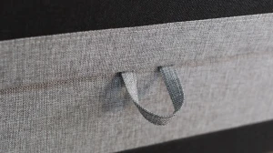 Łóżko jednoosobowe z pojemnikiem Hirek 80x180 Czarne/Szare