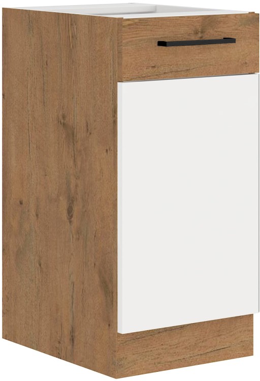 Szafka stojąca do kuchni VIGO 40 D 1F Połysk Biały/Lancelot