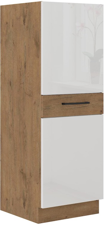 Szafka do kuchni słupek z 3 szufladami VIGO 50 DK-145 1F (3S) Połysk Biały/Lancelot