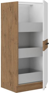 Szafka do kuchni słupek z 3 szufladami VIGO 50 DK-145 1F (3S) Połysk Biały/Lancelot