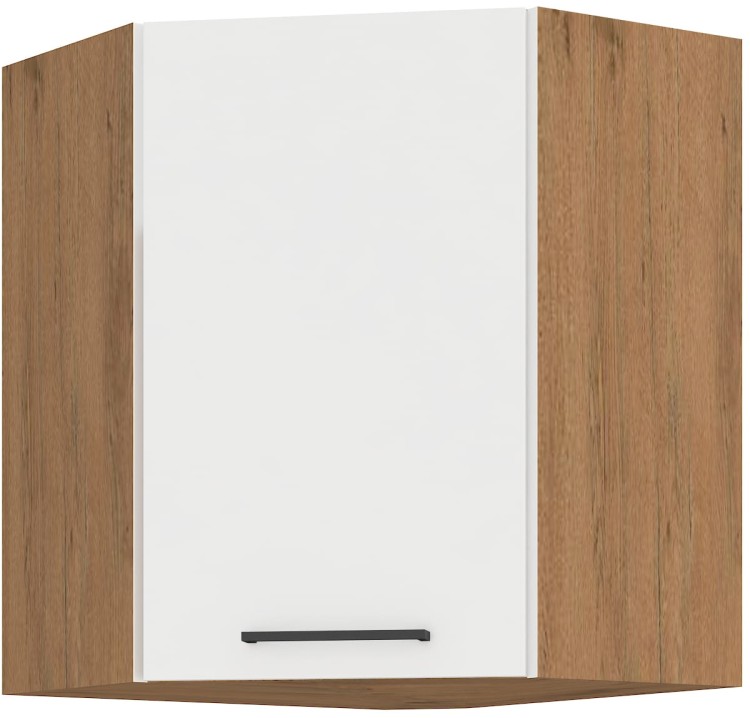 Szafka górna do kuchni narożna VIGO 58x58 GN-72 1F Połysk Biały/Lancelot