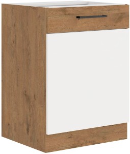 Szafka stojąca do kuchni VIGO 60 D 1F Połysk Biały/Lancelot