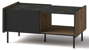 Stolik kawowy Prestigo P11 Czarny/Orzech/San Sebastian