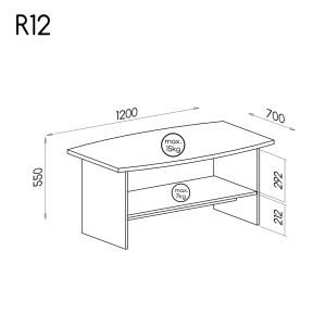 Ława Romero R12 Dąb Canyon/Arusha