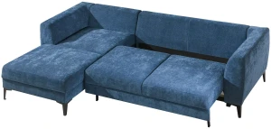 Narożnik do salonu Imperia lewy niebieski