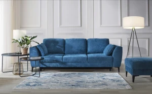 Podnóżek do salonu Imperia niebieski