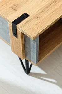 Komoda Lofter LO5 Dąb Wotan/Beton Millenium