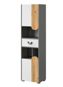 Szafka Carini CA3 Dąb Nash/Biały Brylantowy/Grafit