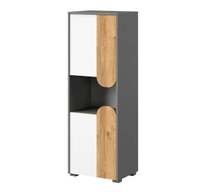 Szafka Carini CA4 Dąb Nash/Biały Brylantowy/Grafit