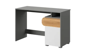 Biurko Carini CA8 Dąb Nash/Biały Brylantowy/Grafit