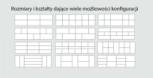 Panel tapicerowany na ścianę 3D 60x30 niebieski
