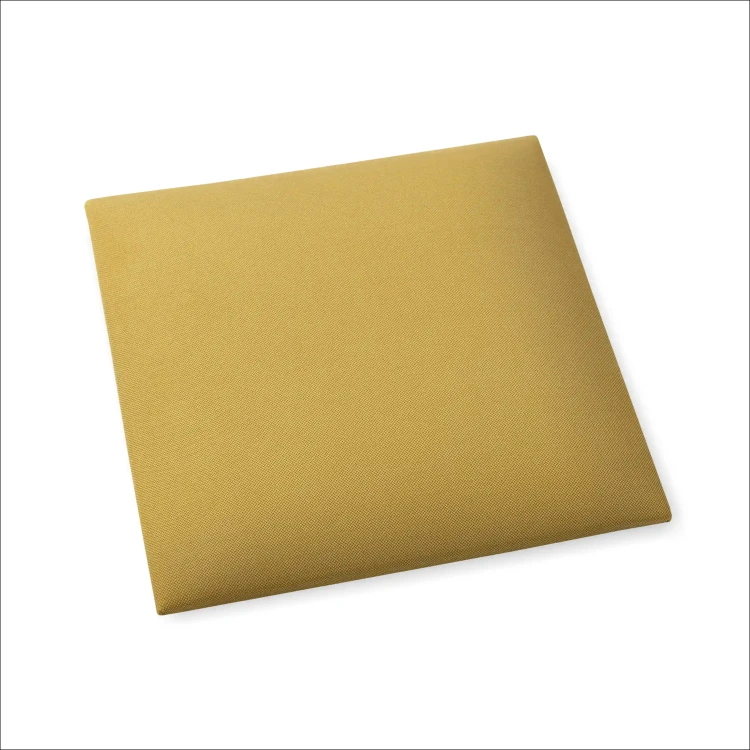 Panel tapicerowany na ścianę 3D 40x40 żółty