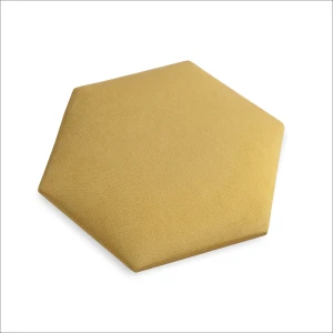 Panel tapicerowany na ścianę 3D Plaster miodu 35x45 żółty