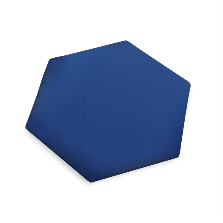 Panel tapicerowany na ścianę 3D Plaster miodu 35x45 niebieski